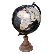 MAPPAMONDO DECORATIVO H32CM IN METALLO E LEGNO
