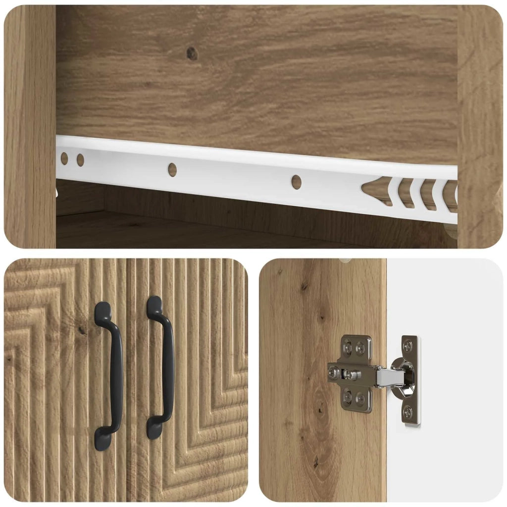 Set di armadi 2 pcs Rovere Artigianale 66 x 34,5 x 89,5 cm 3416663