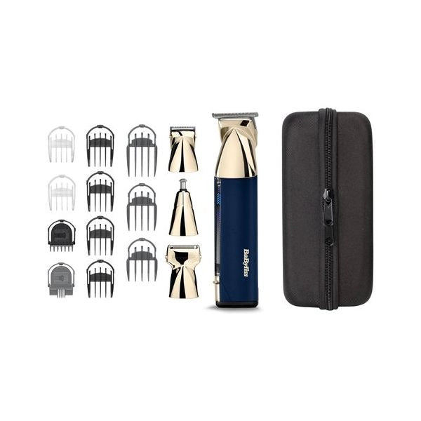 Regolabarba babyliss mt992e metal series 15in1 super x gold e blue