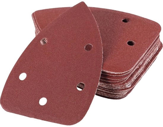 Set di 30 dischi abrasivi per mouse, carta abrasiva per dettagli, lame per schiuma, set di 6 dischi con 5 fori (40/60/80/120/180/240) per mouse, set di dischi per mouse per uso orbitale.