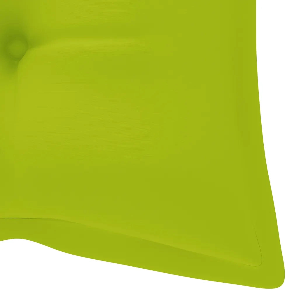 Panca da Giardino Pieghevole con Cuscino 118 cm in Bambù 3063875