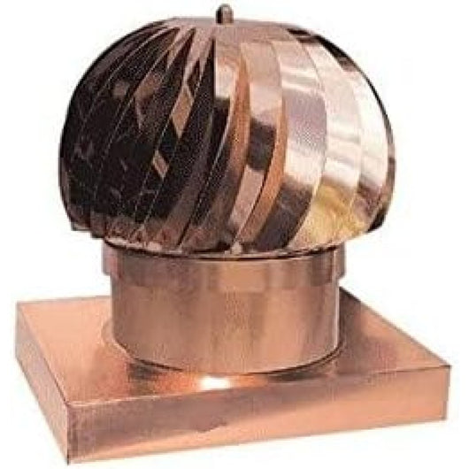 Comignolo girevole rame tondo fumaiolo aspiratore canne fumarie