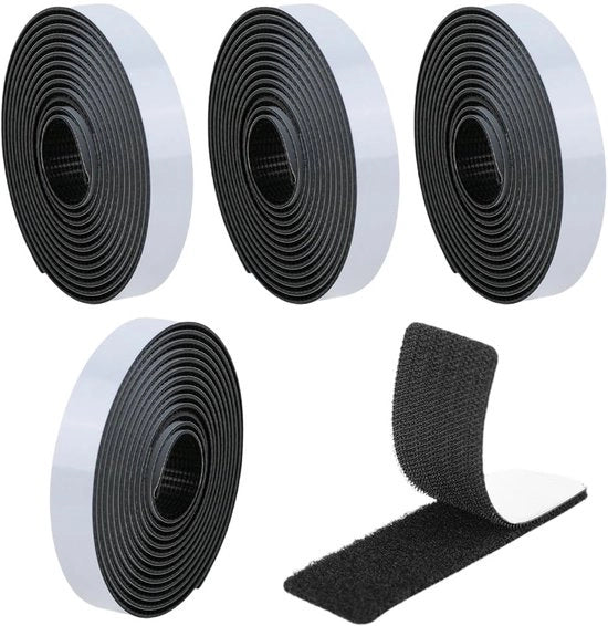 Veloce adesivo a doppia faccia - Resistente alle scalfitture - Autoadesivo - Impermeabile alle scalfitture - Nylon - 20 cm x 11 cm - Materiale ecologico - Adesivo a nastro