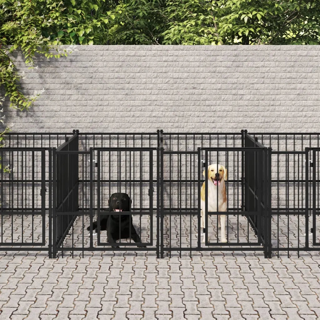 Gabbia per Cani da Esterno in Acciaio 7,51 m² 3124581