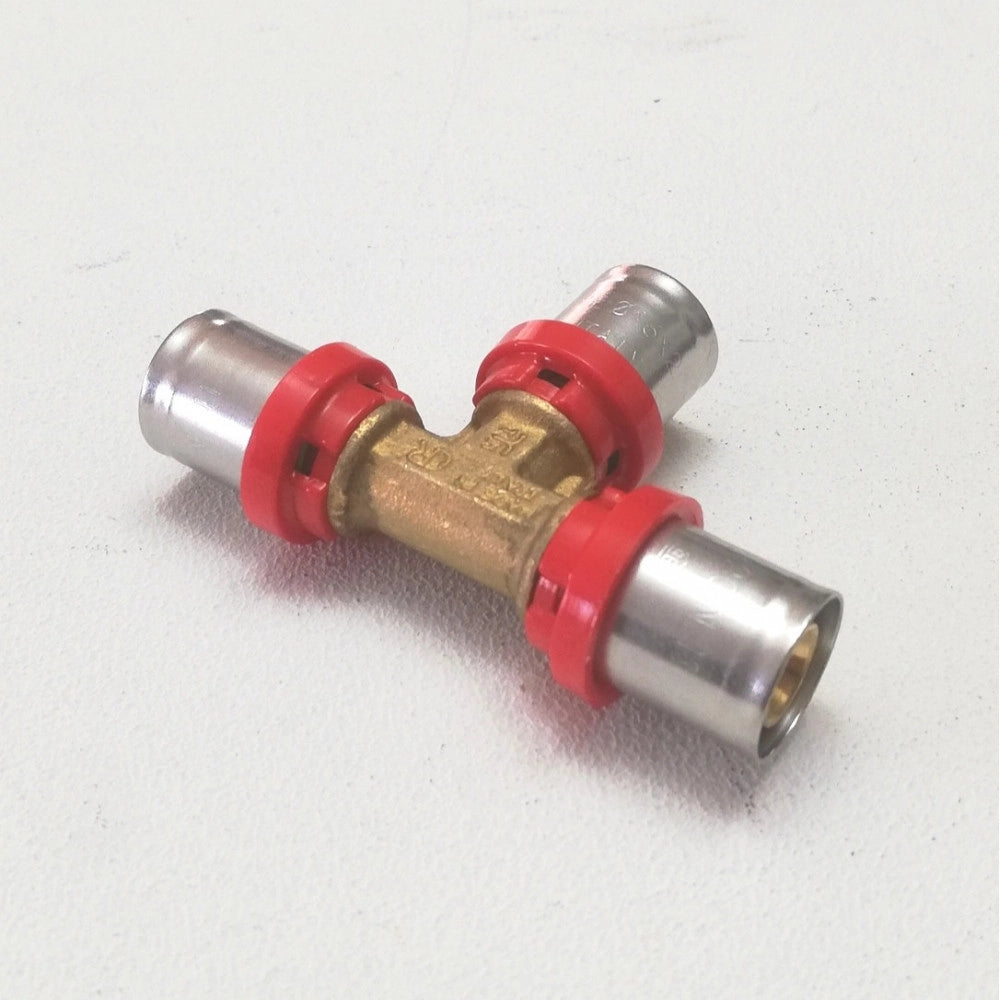 Tiemme raccordo 32 x 32 x 32 a t a pressare per tubo multistrato