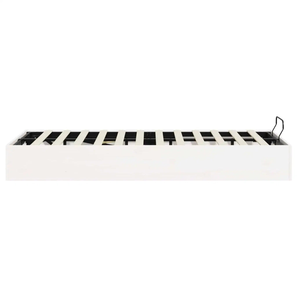 Telaio del Letto Ottomano con Ripostiglio Bianco 120 x 190 cm 3418775