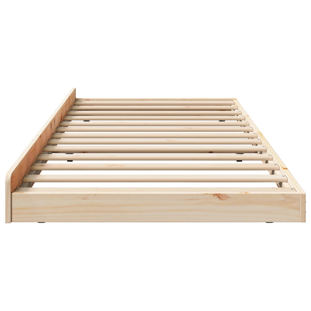 Letto Naturale Legno massello di pino 80 x 200 cm Durevole