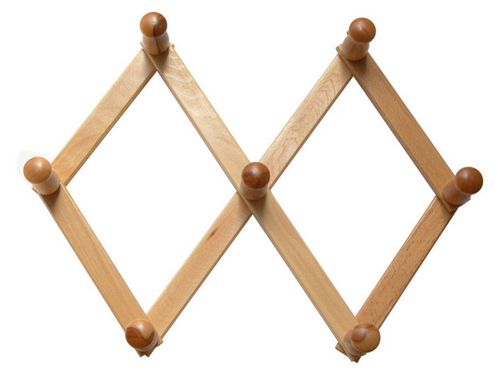 appendiabiti estensibile a 7 ganci naturale cod:ferx.23028