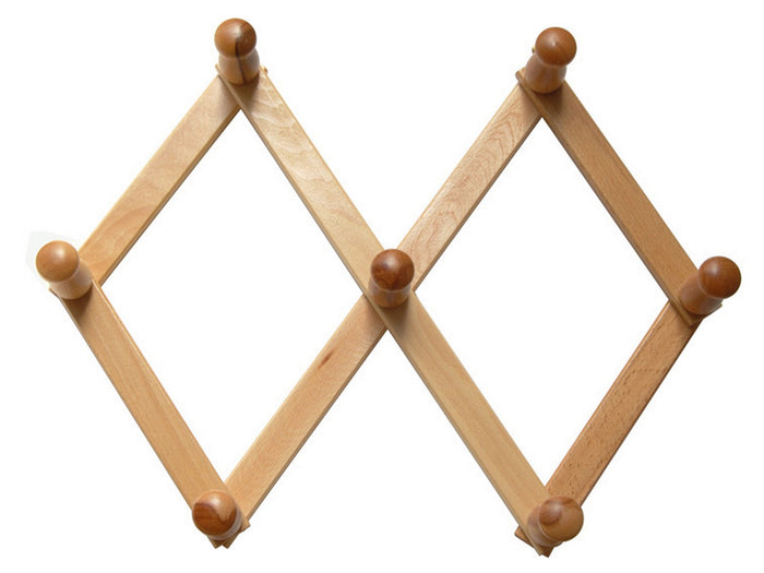 appendiabiti estensibile a 7 ganci naturale cod:ferx.23028