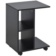 Tavolino con rotelle ¨C zephmum ¨C 45x35x58 cm nero