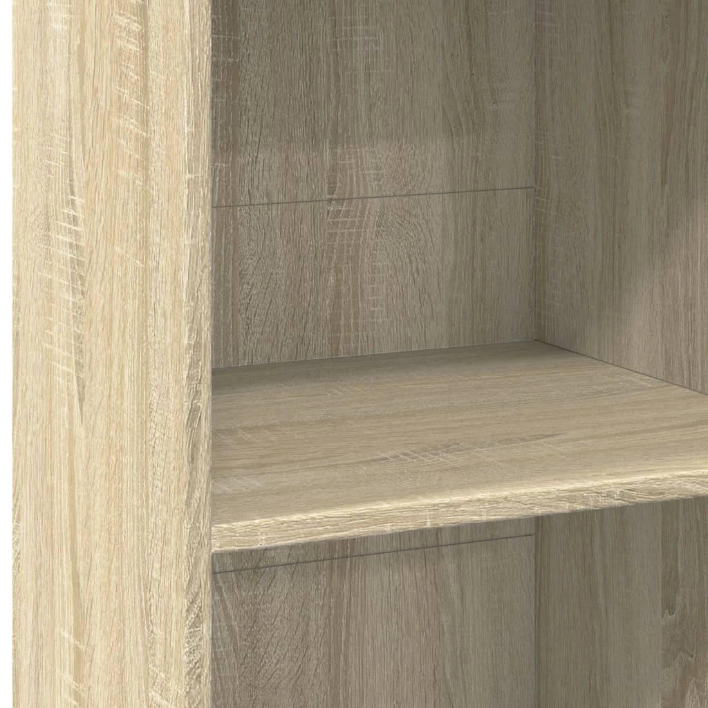Buffet credenza cassettiera armadio mobile contenitore organizer cucina soggiorno salotto rovere Sonoma alto 50 x 41 x 124 cm legno ingegnerizzato marrone 02_0034068