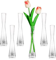6, 20cm alto Set di vasi di vetro smaltati manufatti a mano decorazione da tavolo camera da pranzo camera da letto vaso per tulipani vaso decorativo per pampas, tulipani, rose decorazione da matrimonio
