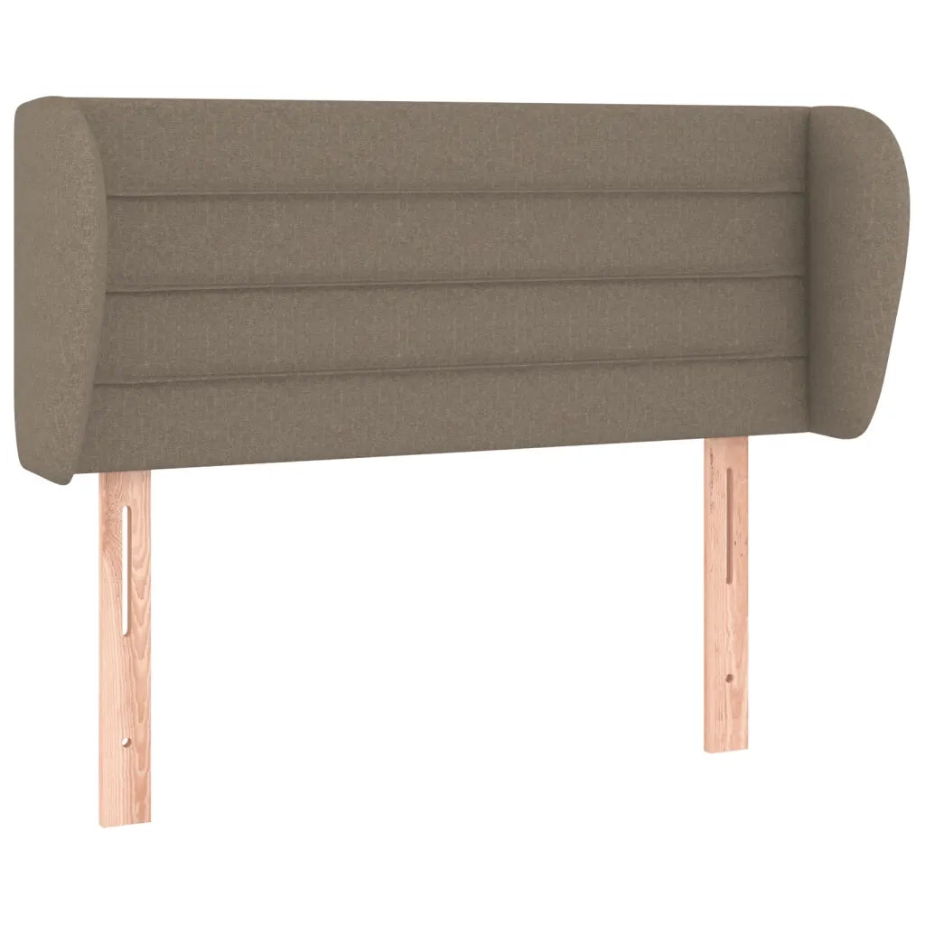 Testiera ad Orecchio-Testata con Orecchie Tortora 93x23x78/88 cm in Tessuto 396951