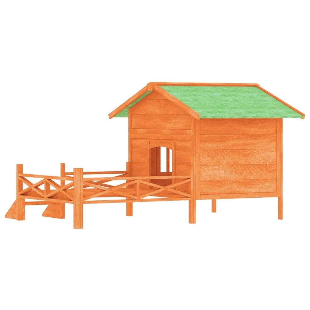 Cuccia gabbia per animali pac 159 x 120 x 88,5 cm legno di pino massiccio marrone 02_0041719