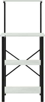 Rack da cucina con 4 pannelli - Racks da forno in piedi in design industriale bianco 60x40x128 cm cassettone magnetico