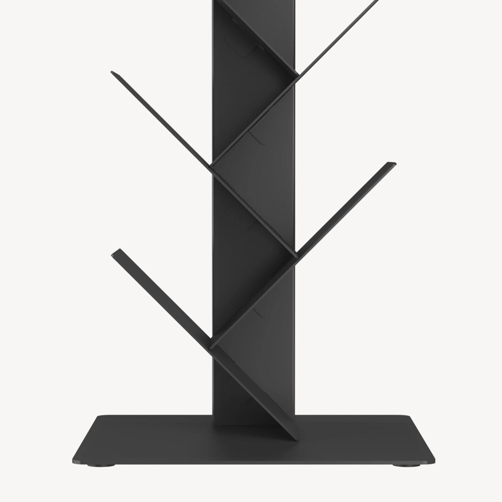 Libreria Eksjö a Forma di Albero Scaffale da Terra 150 x 39 x 39 cm - Nero [en.casa]