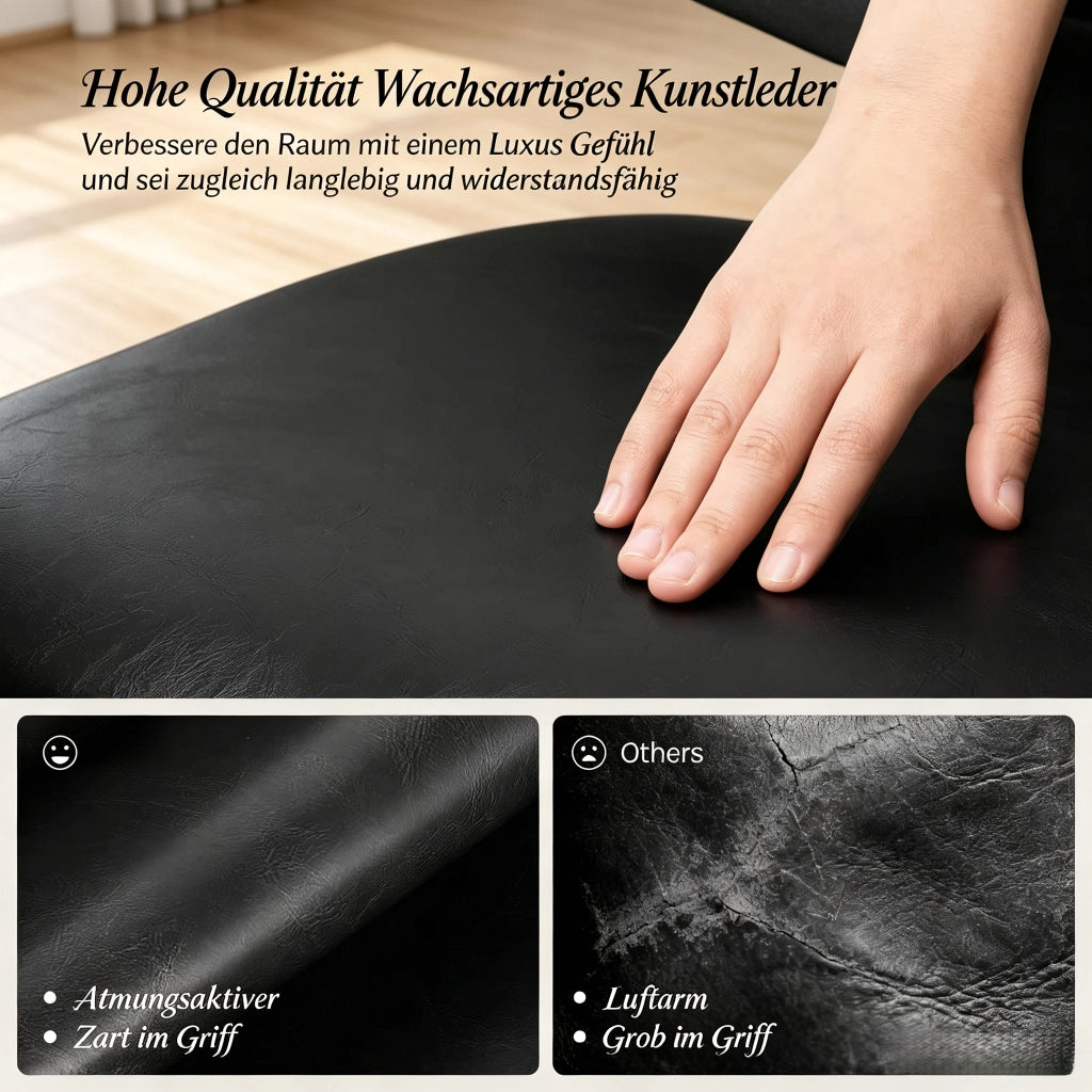 SGABELLO ALTO GIREVOLE 45,5x45,5x89 cm Nero Set da 2 pezzi