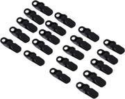 Set di Viti per Tenda Impermeabili - 20 pezzi - Set di Viti Multifunzionali per Clip per Tende - Coperture Barche Coperture Piscina Coperture Auto Nera.