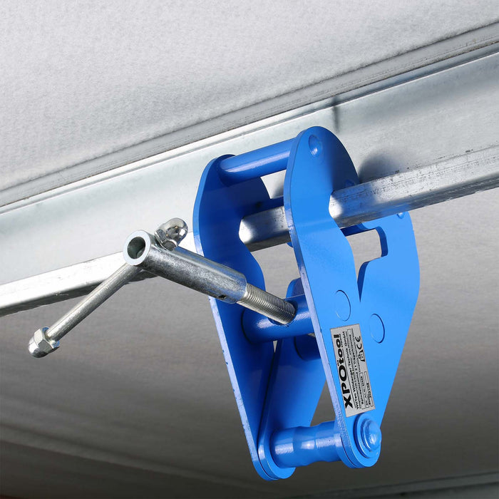 Morsetto per travi max 2 t per sollevamento carichi larghezza flangia 75-230mm Pinza