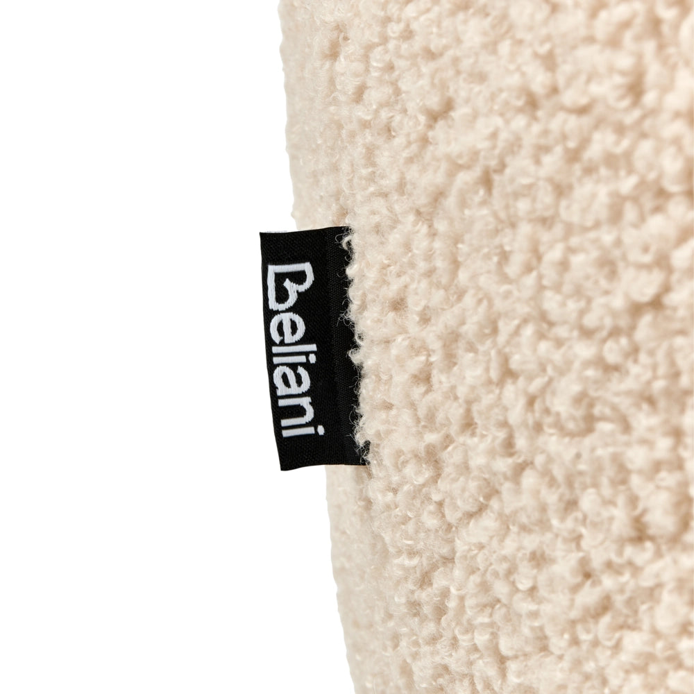 Poltrona per bambini Bouclé Gatto Beige Tappezzeria Sedia bassa per bambini Forma
