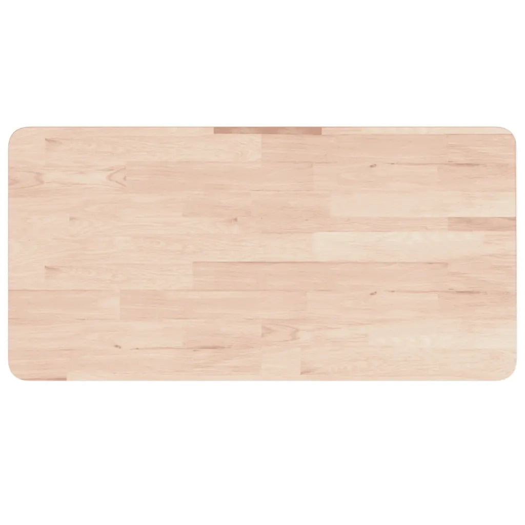 Piano Bagno 100x60x4 cm in Legno Massello Non Trattato CFW4923489