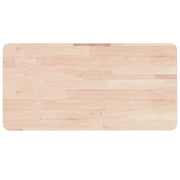 Piano Bagno 100x60x4 cm in Legno Massello Non Trattato CFW4923489