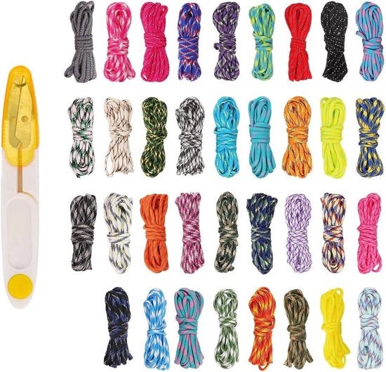 Set di corda paracorda in nylon a 35 metri - attrezzatura per sopravvivenza e outdoor