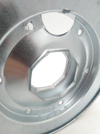 Puleggia passante in ferro zincato per cinghia - Puleggia da 24 cm