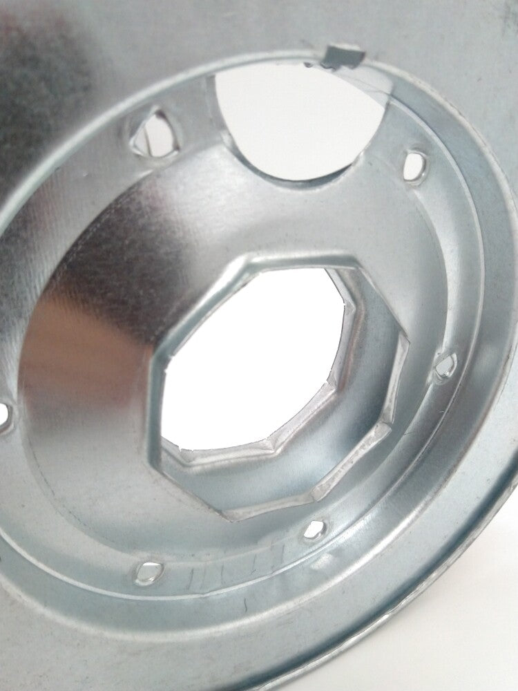 Puleggia passante in ferro zincato per cinghia - Puleggia da 24 cm