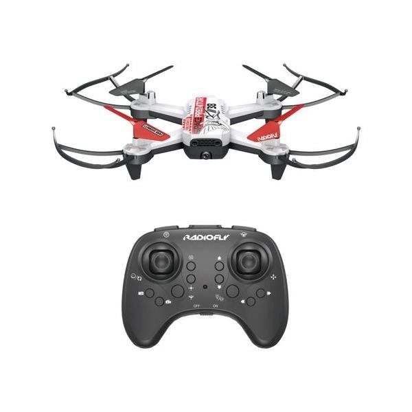 Drone giocattolo ods 40106 radiofly space predator con videocamera bia