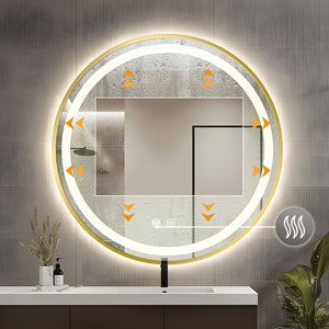 Specchio Led 80cm Mmj Gold