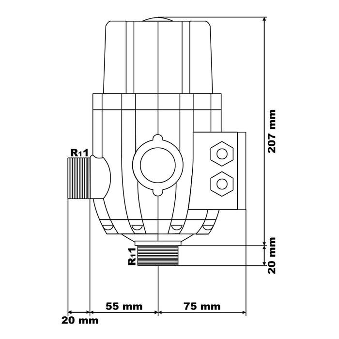 Pressostato SKD-2D 230V monofase per pompa autoclave elettropompa domestica