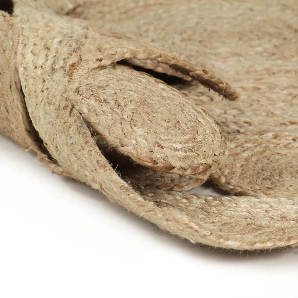 Tappeto Lavorato a Mano in Juta Intrecciata 120 cm 133714