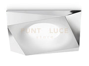 GFA163- FARETTO DA INCASSO 1 LUCE ATTACCO GU10 CROMO LUCIDO ALLUMINIO QUADRATO 8,9CM