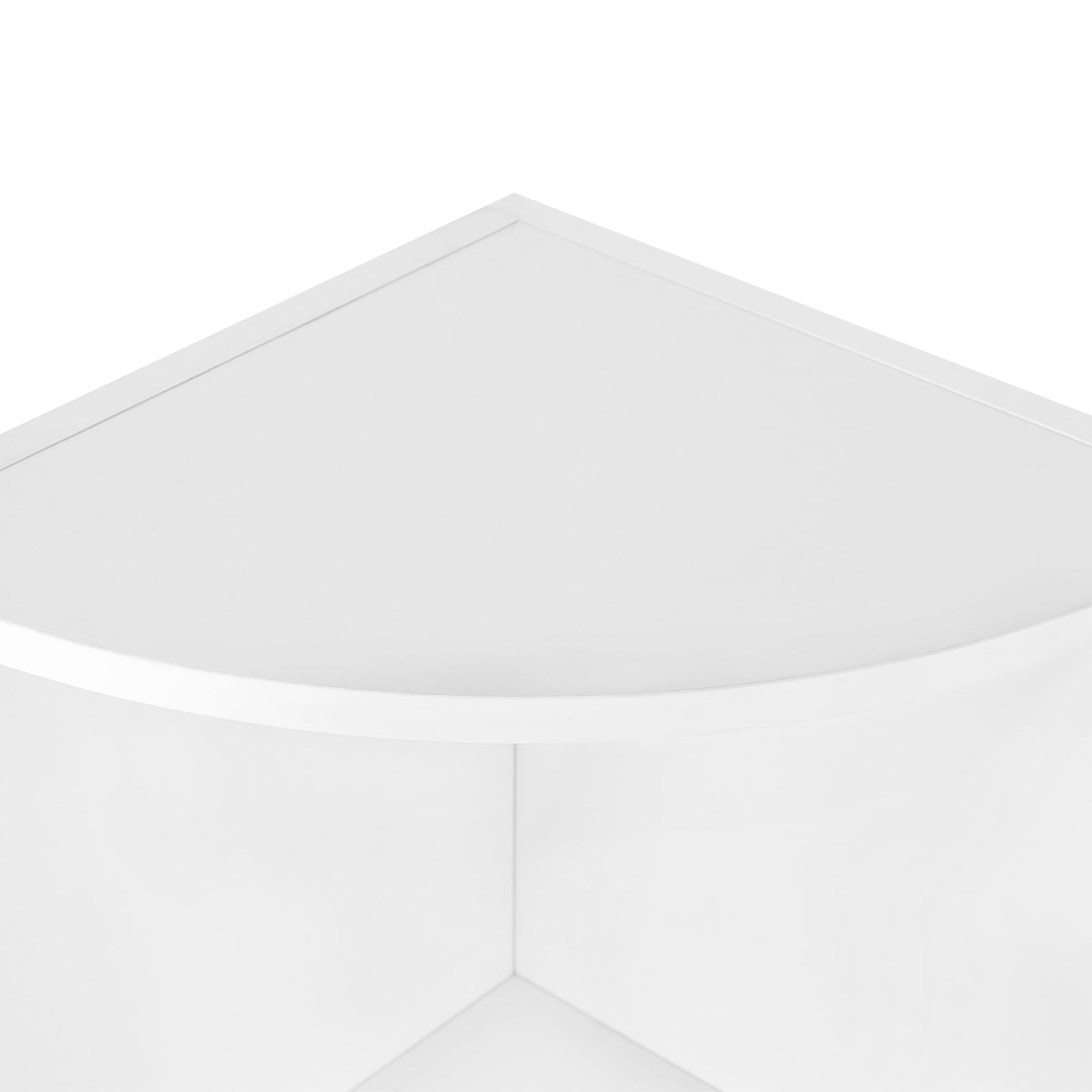 Libreria Valora CORNER SHELF bianca dal design moderno per soggiorno