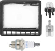 Filtro dell'aria per sega a catena - Filtro del carburante - Accendino - Lampada di accensione - Adatto per CS-300/CS-301/CS-305/CS-306/CS-345/CS-3000/CS-3450 - Materiale ABS - Attrezzo per giardinaggio