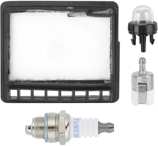 Filtro dell'aria per sega a catena - Filtro del carburante - Accendino - Lampada di accensione - Adatto per CS-300/CS-301/CS-305/CS-306/CS-345/CS-3000/CS-3450 - Materiale ABS - Attrezzo per giardinaggio