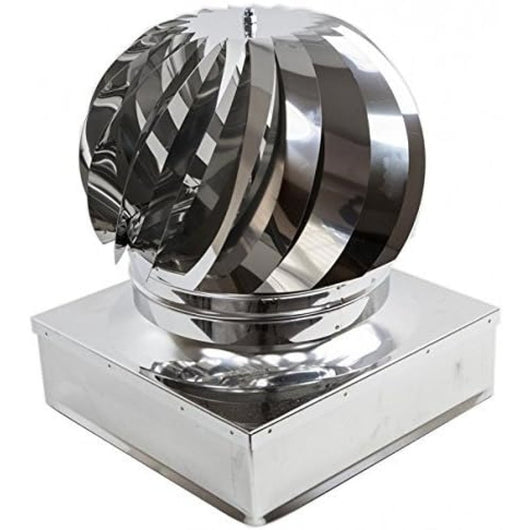 Comignolo girevole acciaio zincato quadrato fumaiolo aspiratore