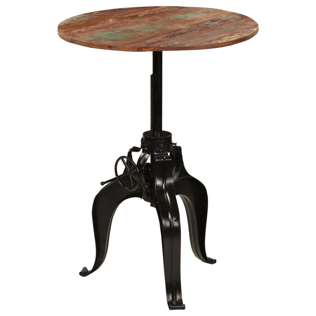 Tavolo alto da bar/bistrot in legno massello di recupero 75 cm 0902074