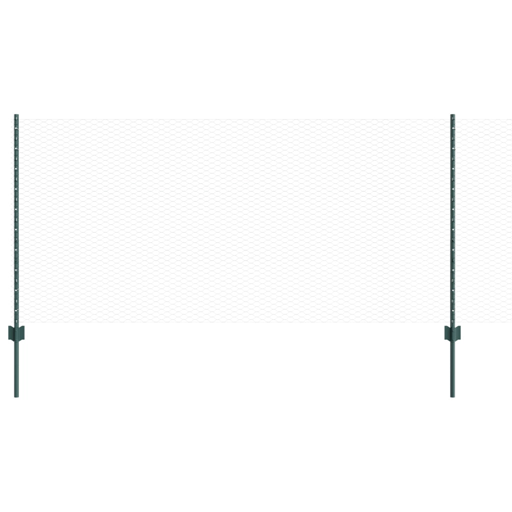 Postazioni di Recinzione  11 pz U-Channel Verde 100 cm Acciaio