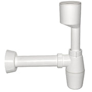SIFONE A BOTTIGLIA PER ORINATOIO BIANCO- 40 x 230 mm.- BONOM- pezzi 1