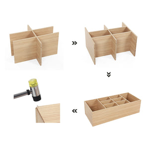 Scarpiera Valora con seduta, contenitore per corridoio in rovere con cuscino