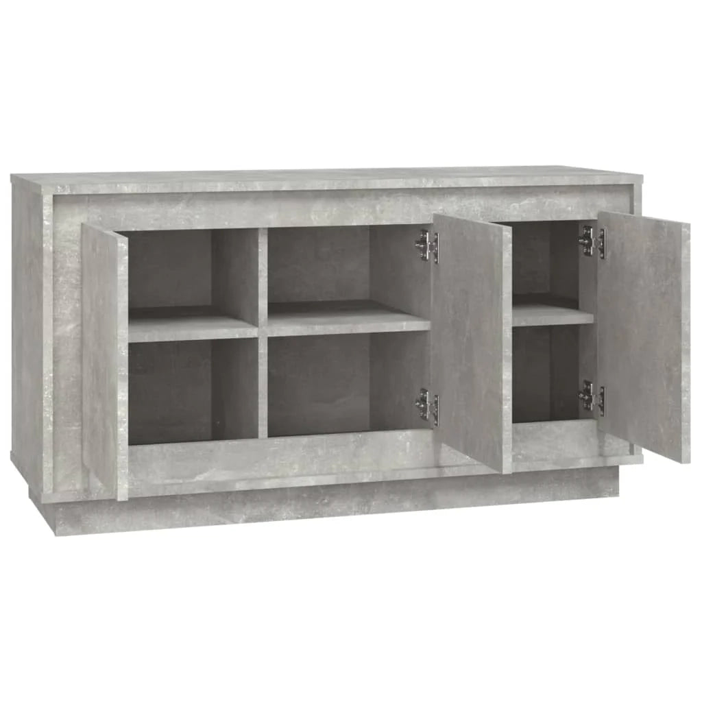 Buffet credenza cassettiera mobiletto mobile contenitore organizer per cucina soggiorno salotto 102 x 35 x 55 cm legno ingegnerizzato grigio 02_0031835