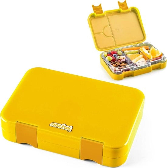 Borsa per il pranzo 6 compartimenti con certificato TÜV Borsa per il pranzo in Tritan 850 ml leva di sicurezza per bambini e ragazzi