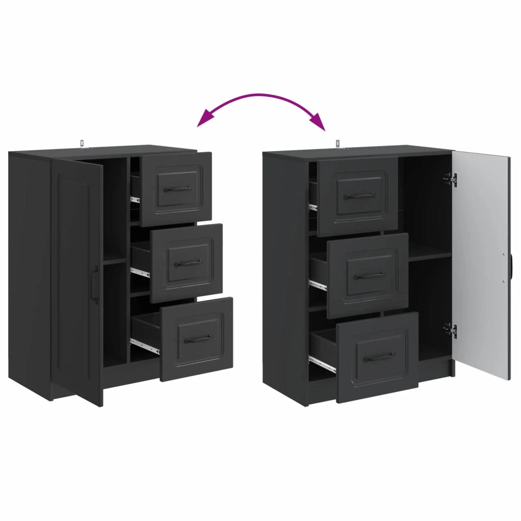 Credenza Nero 66 x 34,5 x 87 cm Legno ingegnerizzato 895776