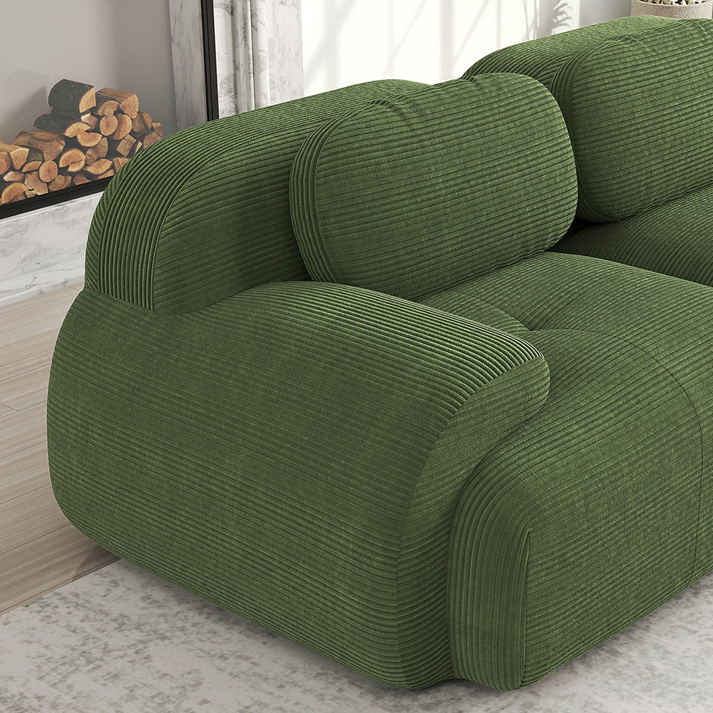 Divano modulare in ciniglia - Xylo - Tasca laterale, antiscivolo, combinabile