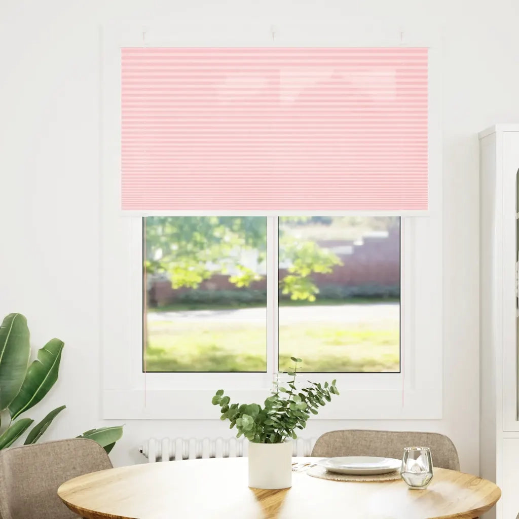 Tenda Plissettata Rosa 110x100 cm Larghezza Tessuto 109,4 cm 4015434