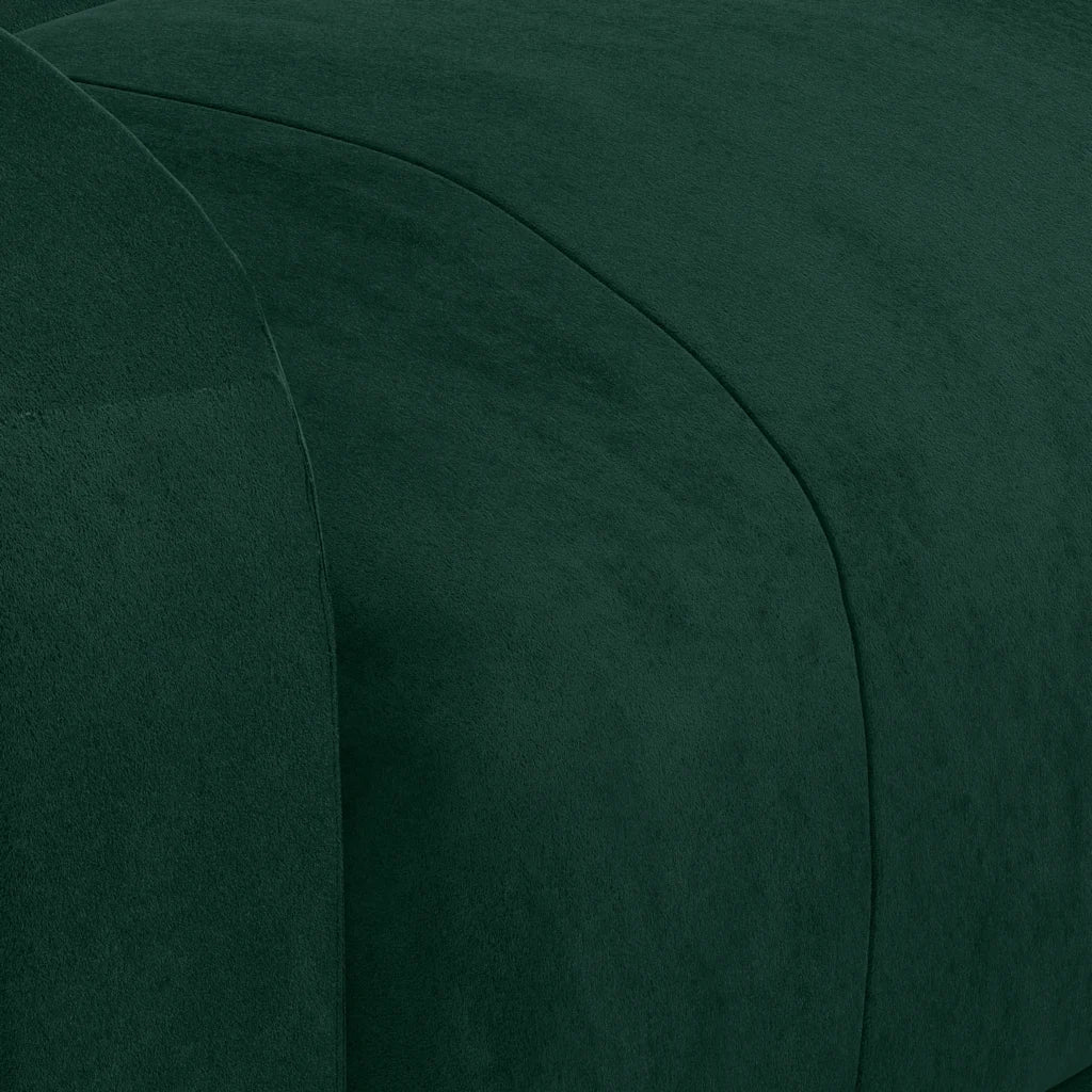 Poltrona Massaggiante Verde Scuro in Velluto