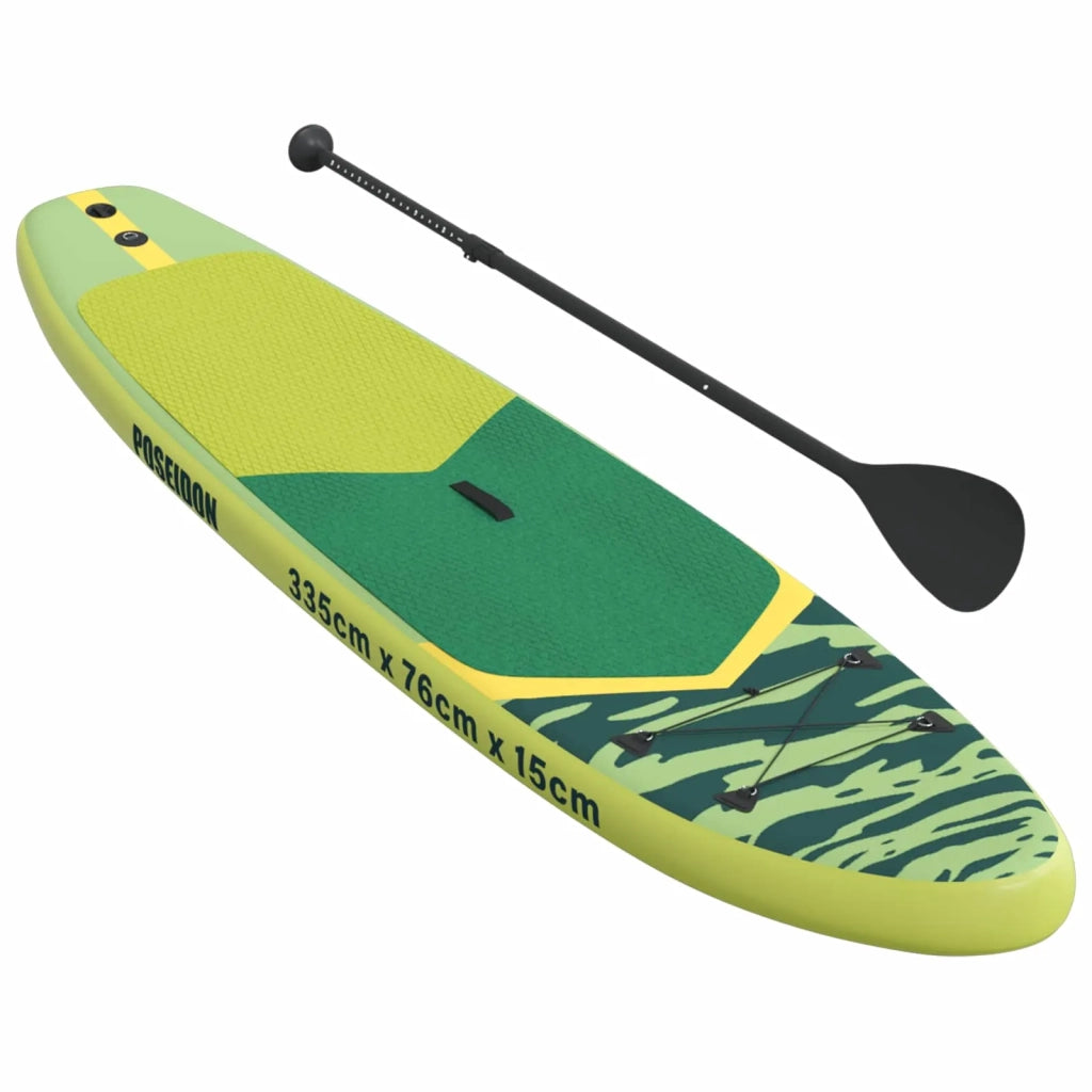 Tavola da Paddle Gonfiabile POSEIDON Verde 335 x 76 x 15 cm PVC 42039119