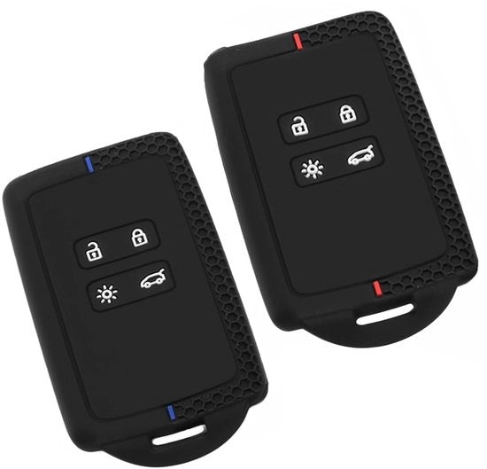 Accessori per chiavi - Materiale siliconico - Impermeabile - Protezione della chiave - 2 pezzi - Compatibile con Renault - Supporto per le chiavi